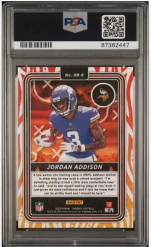 2023 Panini Phoenix - Hot Routes #HR-8 Jordan Addison (RC) back